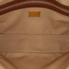 Fendi Zucca Embroidered Canvas Baguette Satchel (SHG-62z4Da)