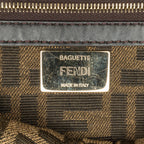 Fendi Zucca Embroidered Canvas Baguette Satchel (SHG-EXLjwd)