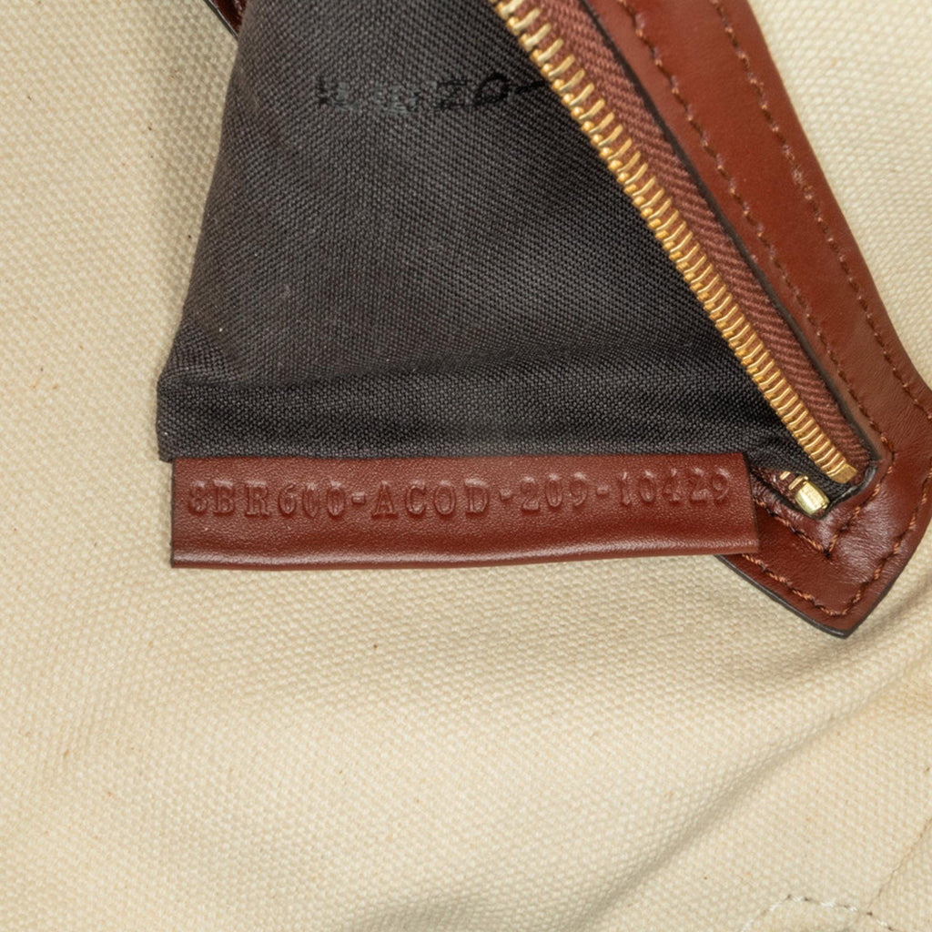 Fendi Zucca Embroidered Canvas Baguette Satchel (SHG-CbXmDx)