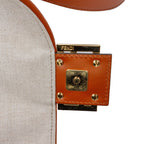 Fendi Zucca Embroidered Canvas Baguette Satchel (SHG-xxhsTe)
