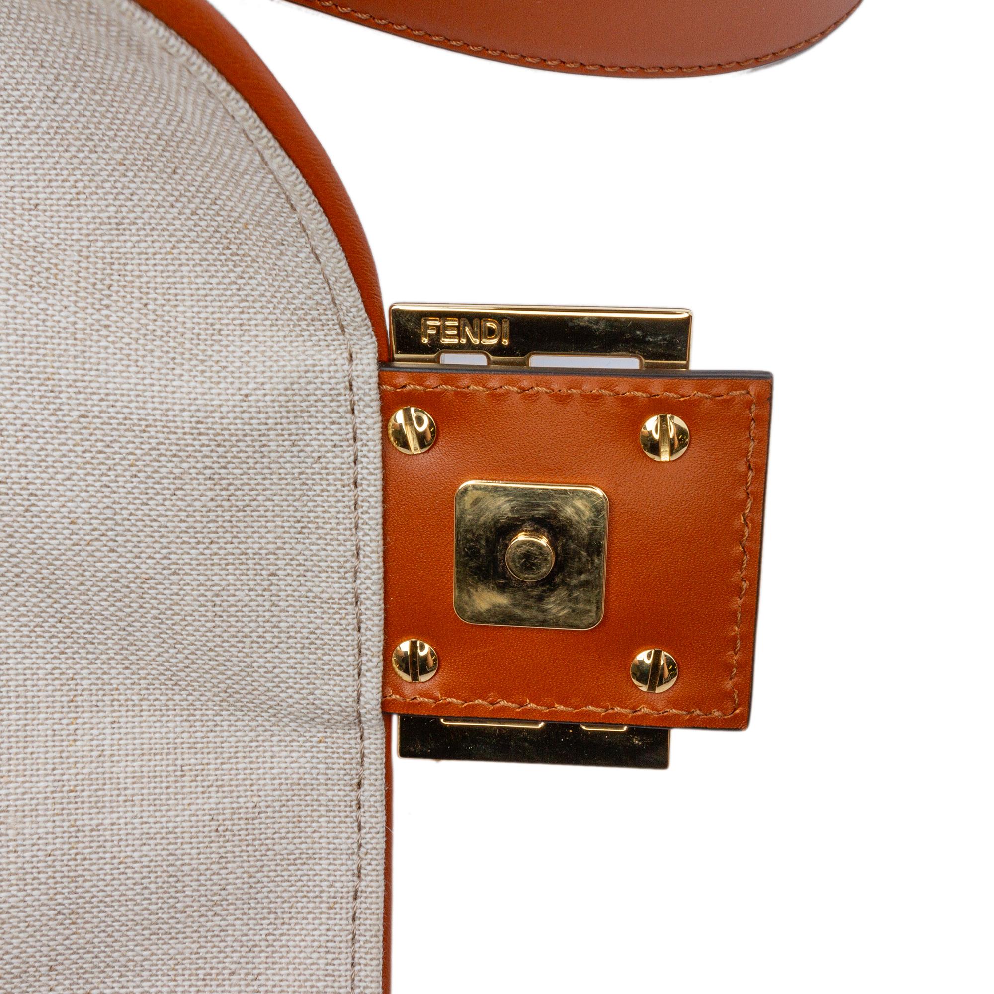 Fendi Zucca Embroidered Canvas Baguette Satchel (SHG-xxhsTe)