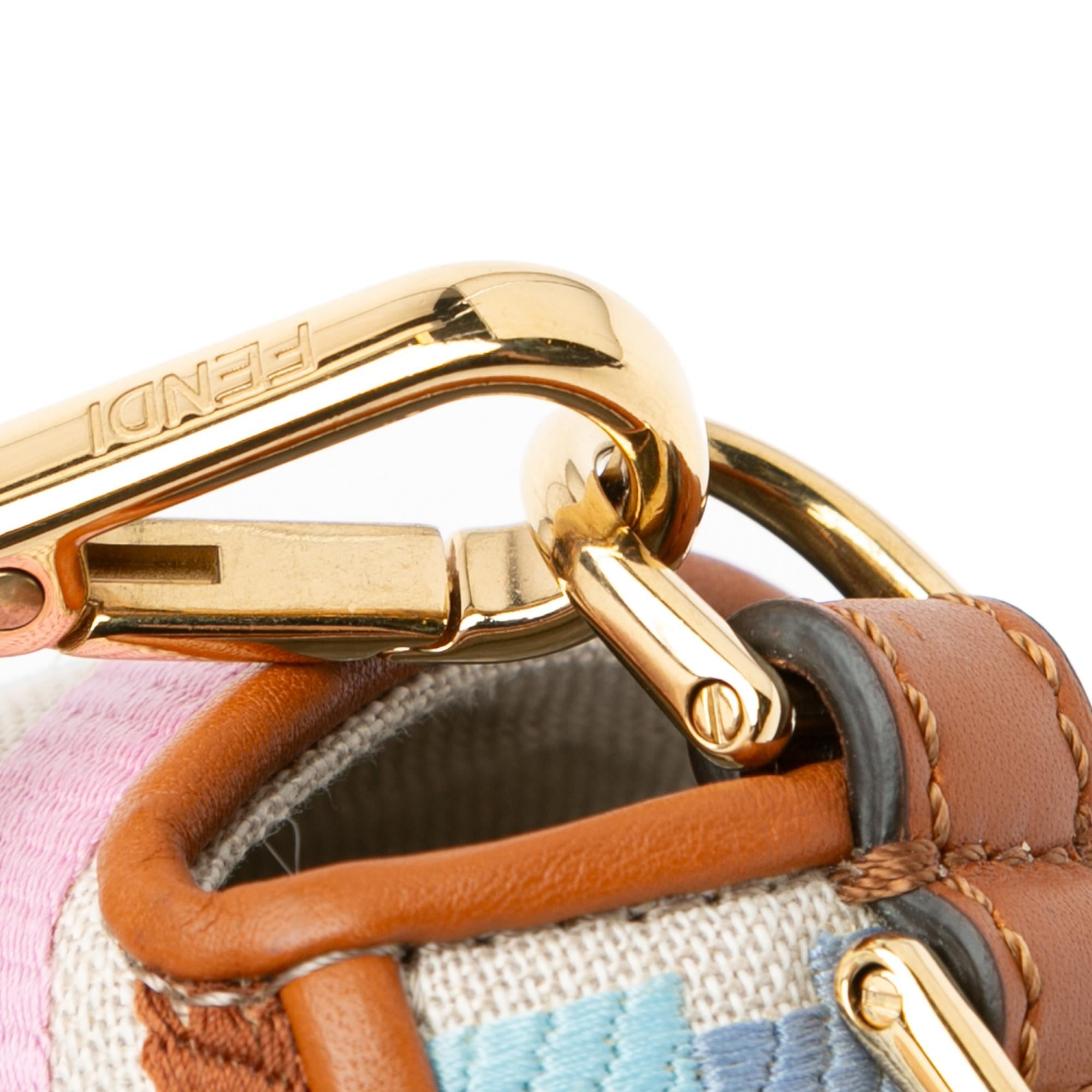 Fendi Zucca Embroidered Canvas Baguette Satchel (SHG-xxhsTe)
