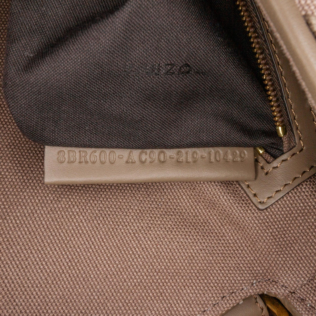 Fendi Zucca Embroidered Canvas Baguette Satchel (SHG-iv4LJh)