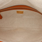 Fendi Zucca Embroidered Canvas Baguette Satchel