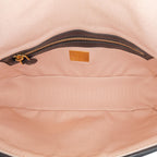 Fendi Zucca Embroidered Canvas Baguette Satchel
