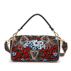 Fendi Zucca Embroidered Karligraphy Baguette (SHG-tbdDOJ)