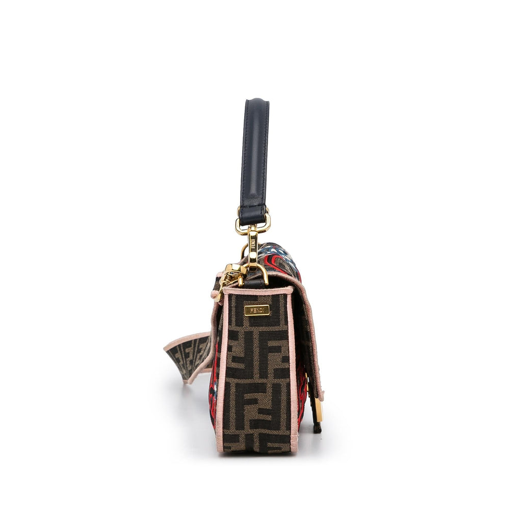 Fendi Zucca Embroidered Karligraphy Baguette (SHG-tbdDOJ)