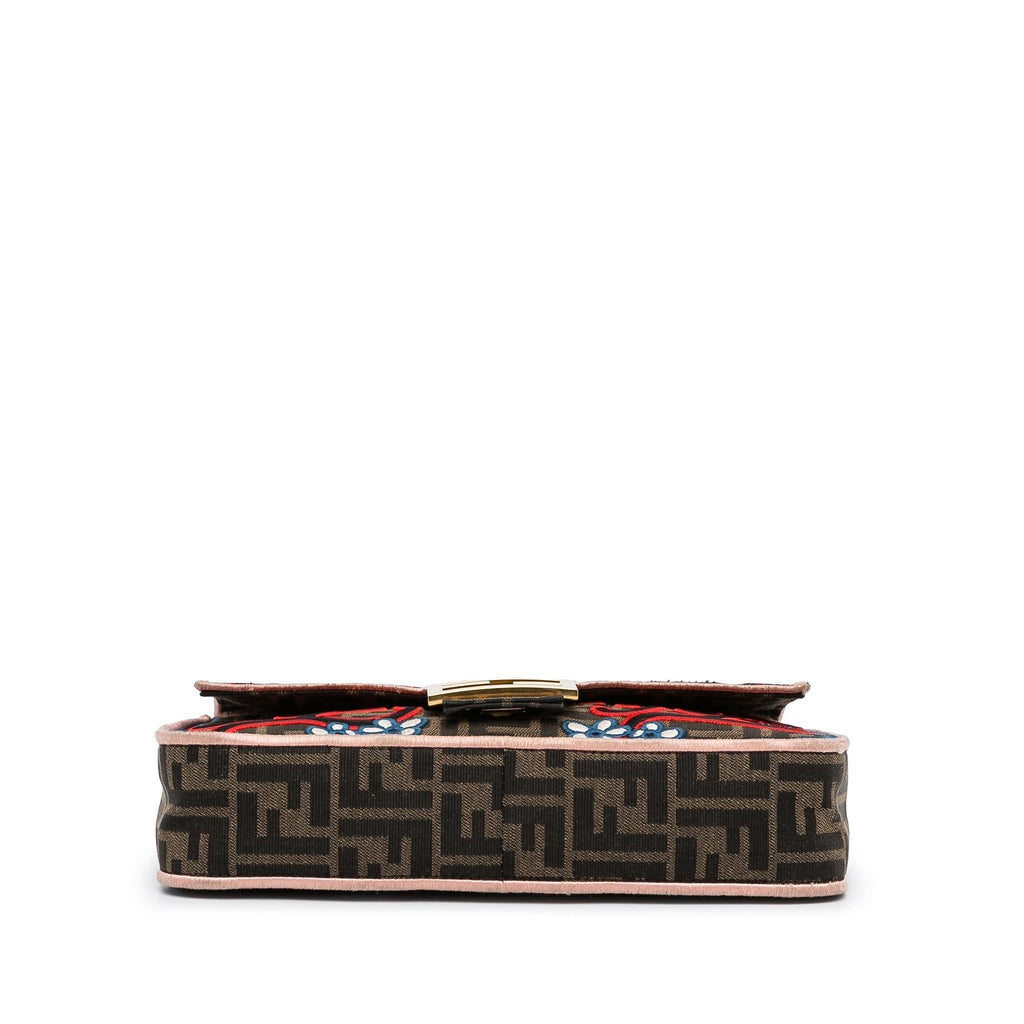 Fendi Zucca Embroidered Karligraphy Baguette (SHG-tbdDOJ)