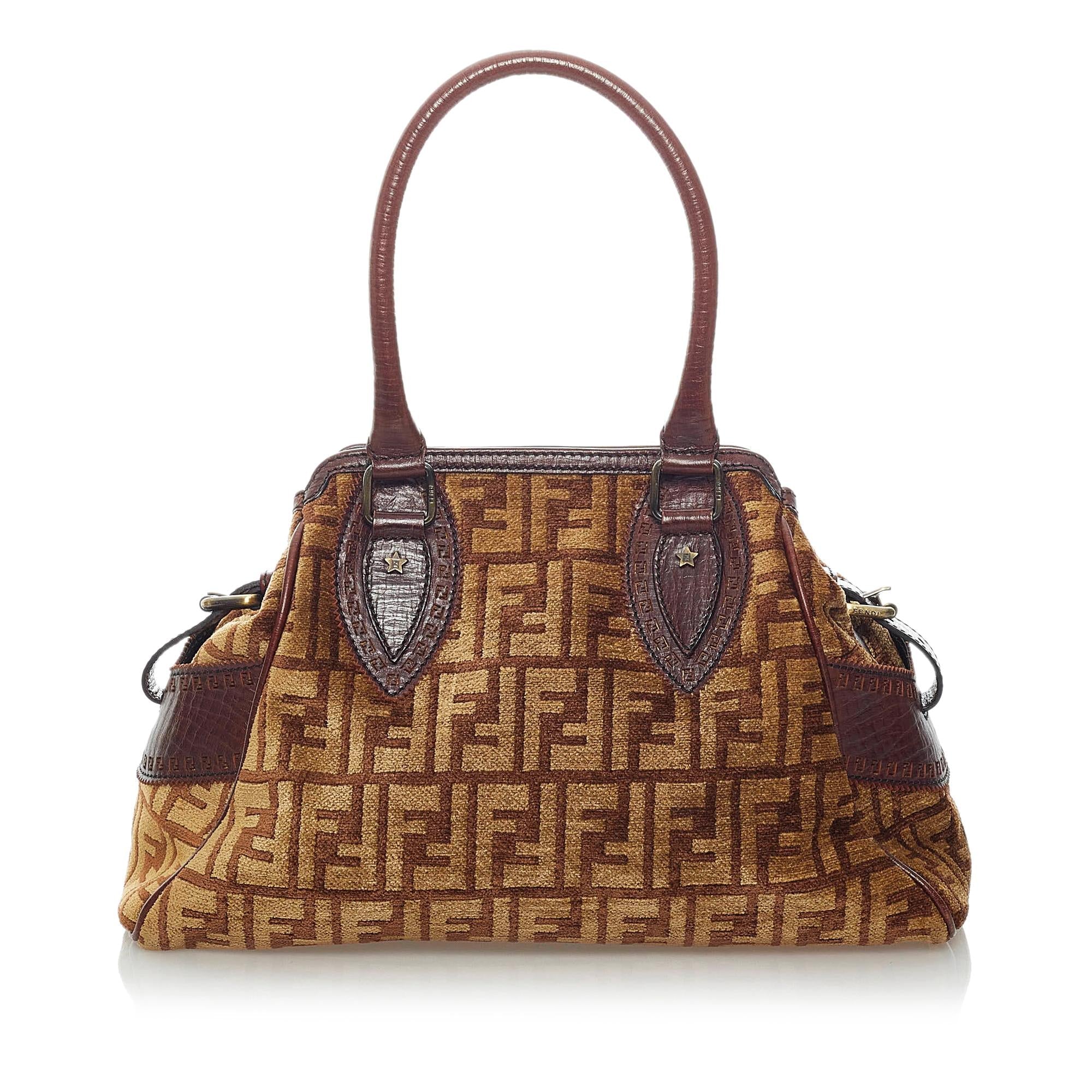 Fendi Zucca Etniko Canvas Handbag (SHG-33422)