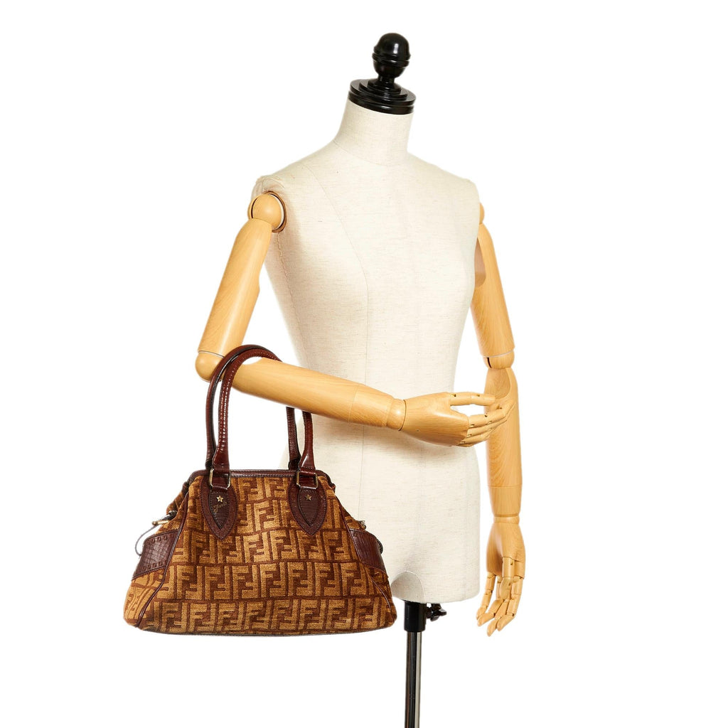 Fendi Zucca Etniko Canvas Handbag (SHG-33422)