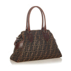 Fendi Zucca Etniko Canvas Shoulder Bag (SHG-26423)