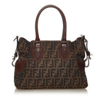 Fendi Zucca Etniko Canvas Shoulder Bag (SHG-27464)