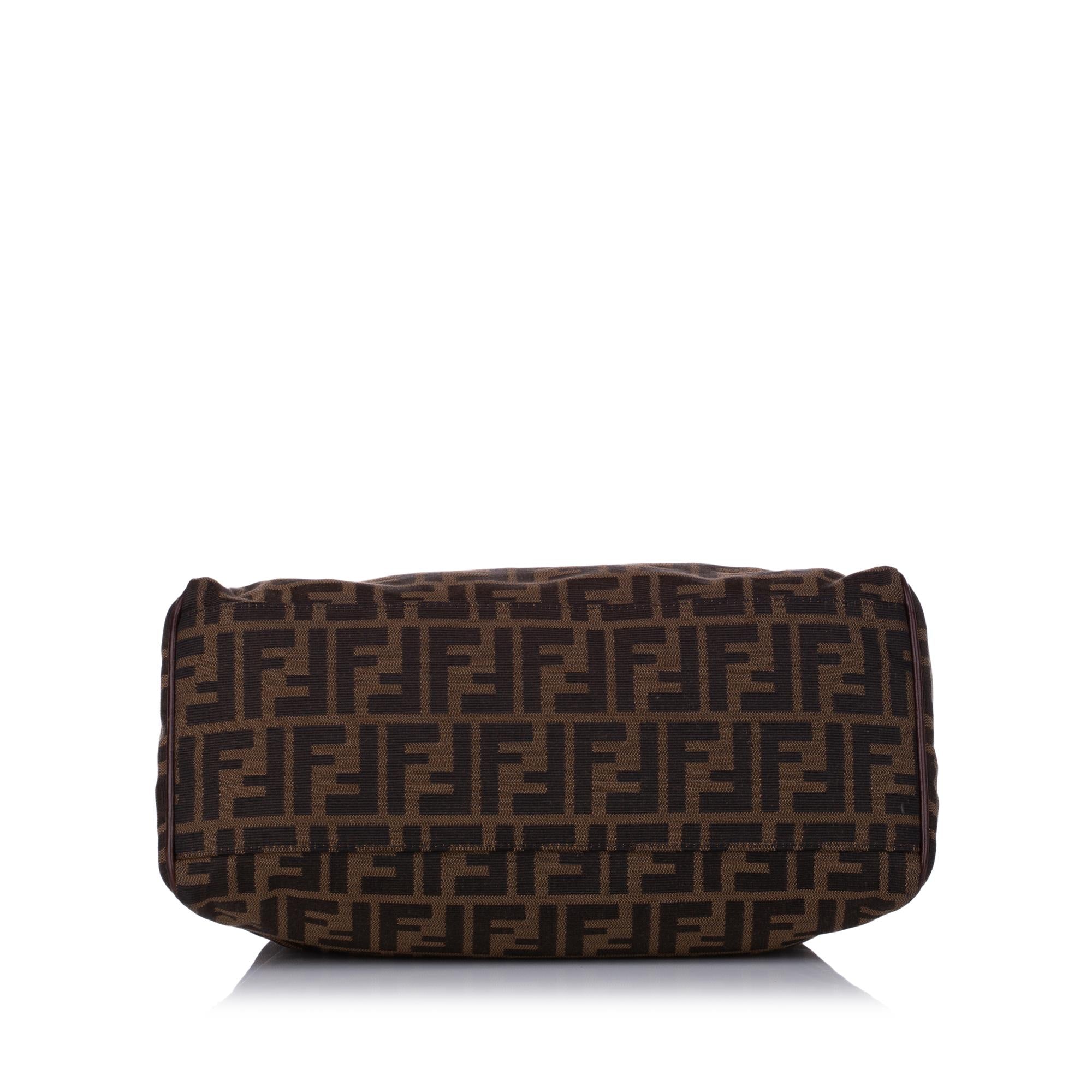 Fendi Zucca Etniko Canvas Shoulder Bag (SHG-29436)