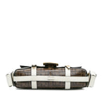 Fendi Zucca Glazed Fabric Cage Baguette Satchel (SHG-9B1AOo)