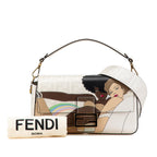 Fendi Zucca Graphic Print Coated Canvas Bikini Girls Baguette Satchel (SHG-M98lh0)