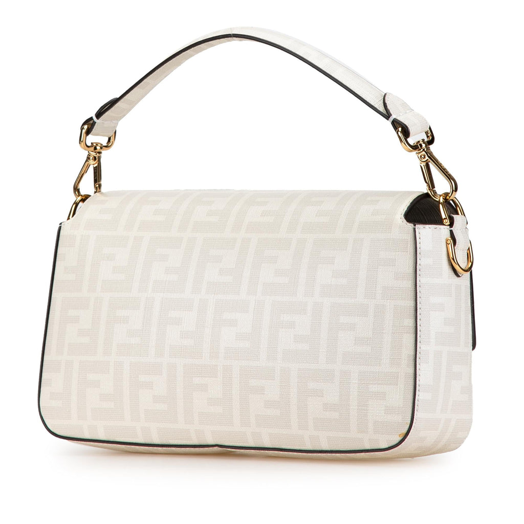 Fendi Zucca Graphic Print Coated Canvas Bikini Girls Baguette Satchel (SHG-M98lh0)