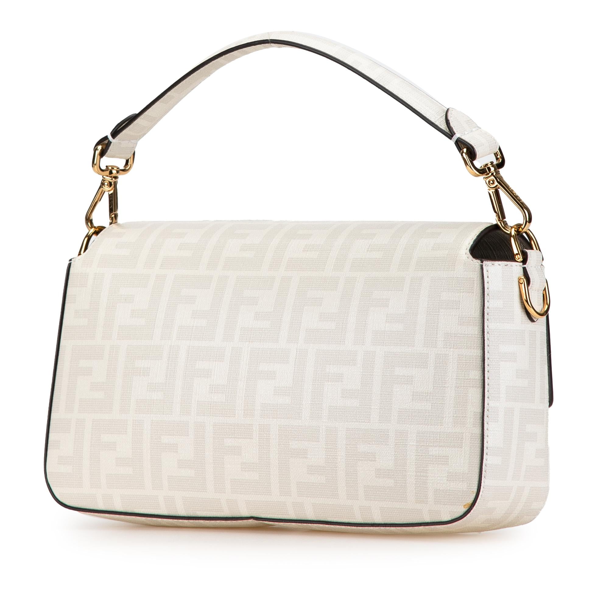 Fendi Zucca Graphic Print Coated Canvas Bikini Girls Baguette Satchel (SHG-M98lh0)