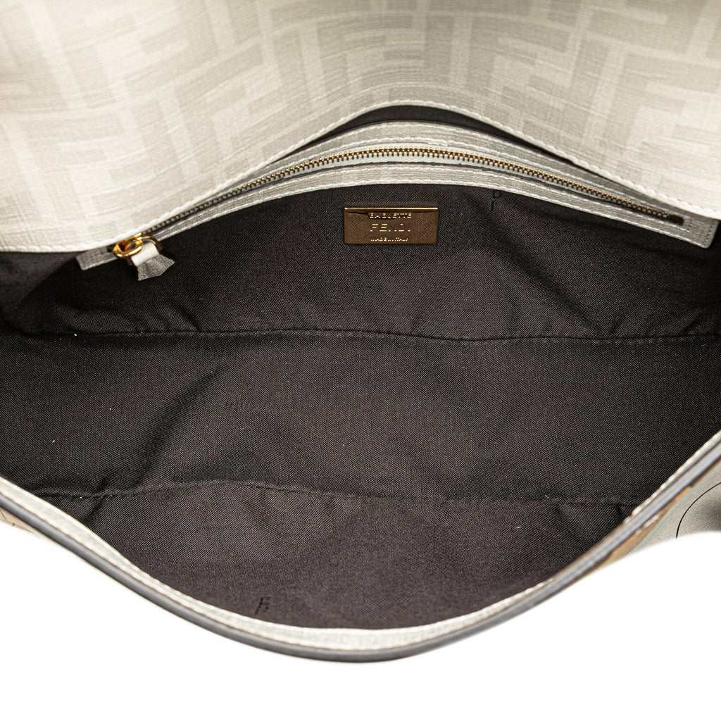 Fendi Zucca Graphic Print Coated Canvas Bikini Girls Baguette Satchel (SHG-c5yQoj)