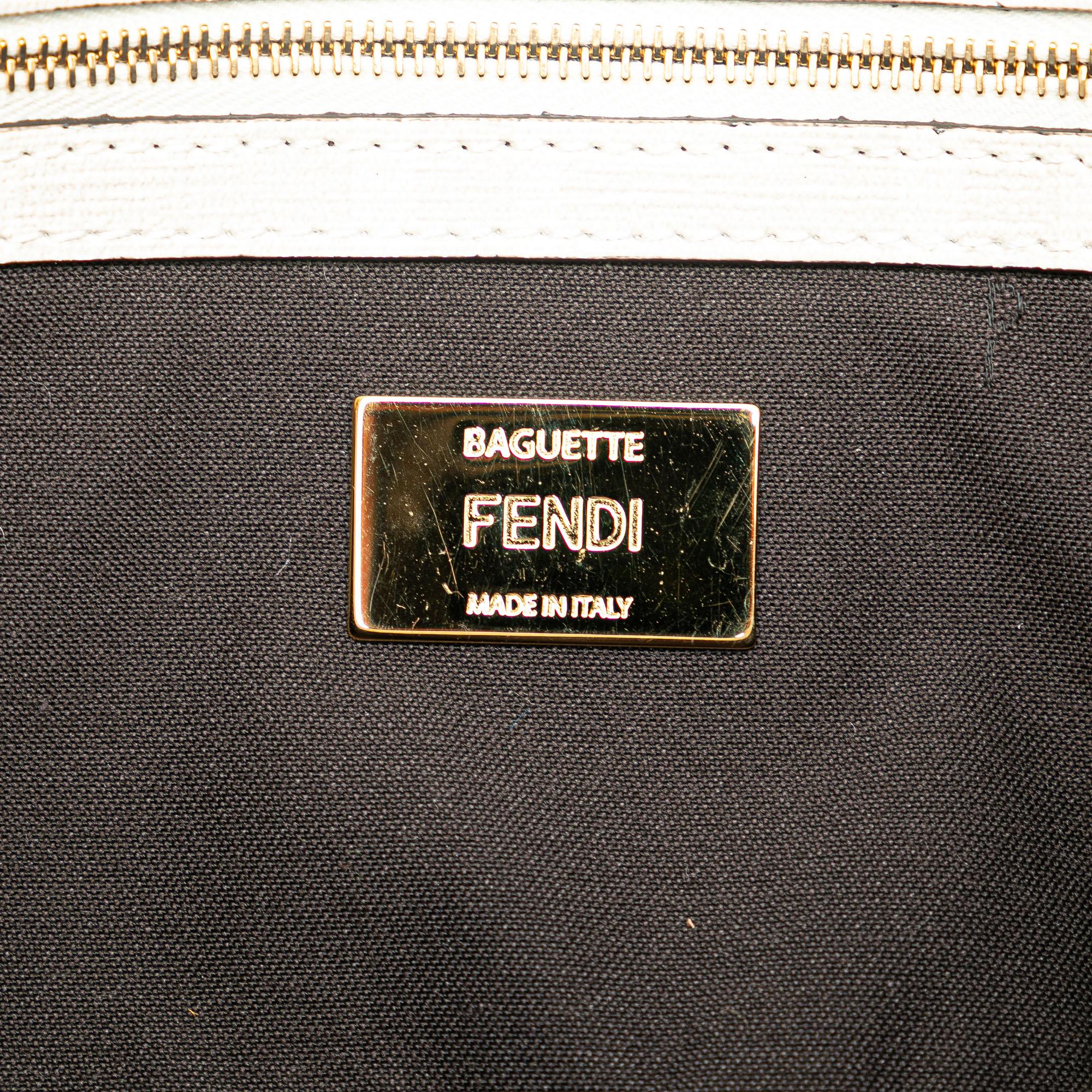Fendi Zucca Graphic Print Coated Canvas Bikini Girls Baguette Satchel (SHG-c5yQoj)