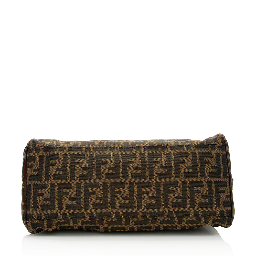 Fendi Zucca Leather Du Jour Small Tote (SHF-21714)