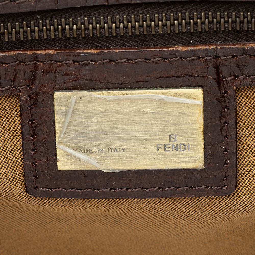 Fendi Zucca Leather Du Jour Small Tote (SHF-21714)