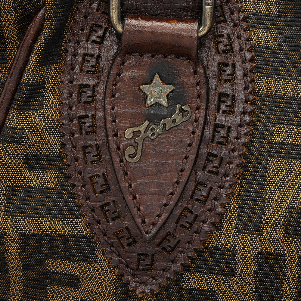 Fendi Zucca Leather Du Jour Small Tote (SHF-21714)