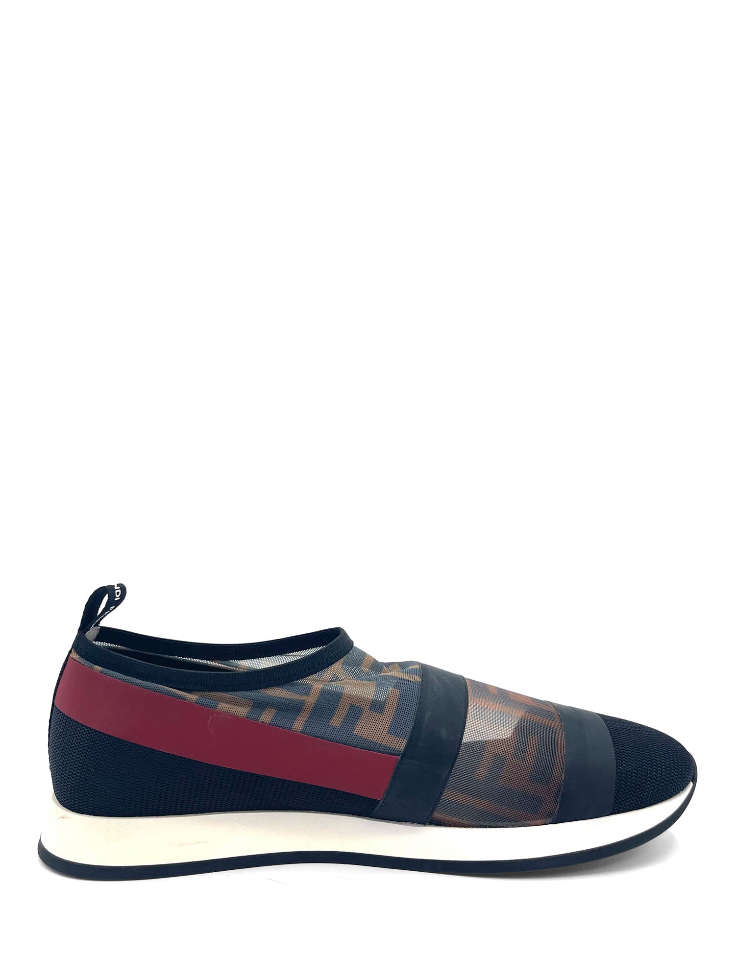 Fendi Zucca Logo Mesh Nylon Sneakers Multicolor