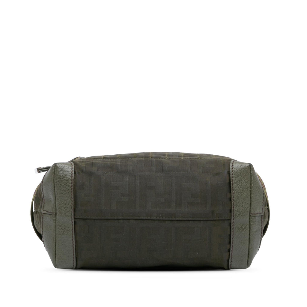 Fendi Zucca Nylon Zip Code Handbag