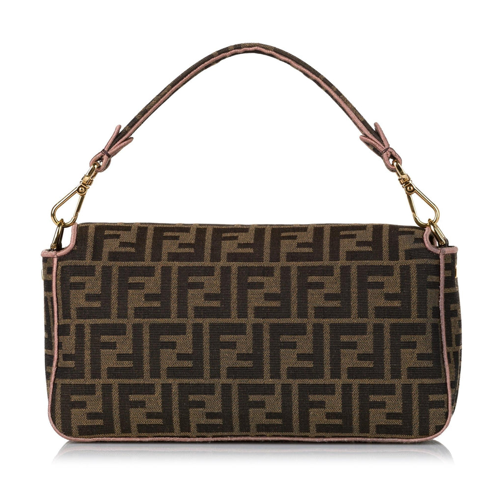 Fendi Zucca Paisley Embroidery Baguette (SHG-35412)