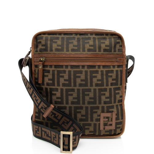 Fendi Zucca Canvas Zip Messenger (SHF-atYduB)