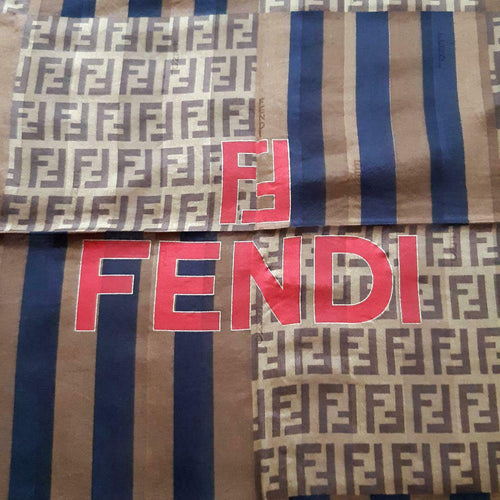 FENDI Zucca Pattern Monogram Scarf