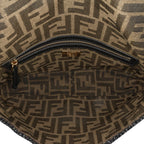 Fendi Zucca Raffia Baguette Satchel (SHG-nNJ0YF)