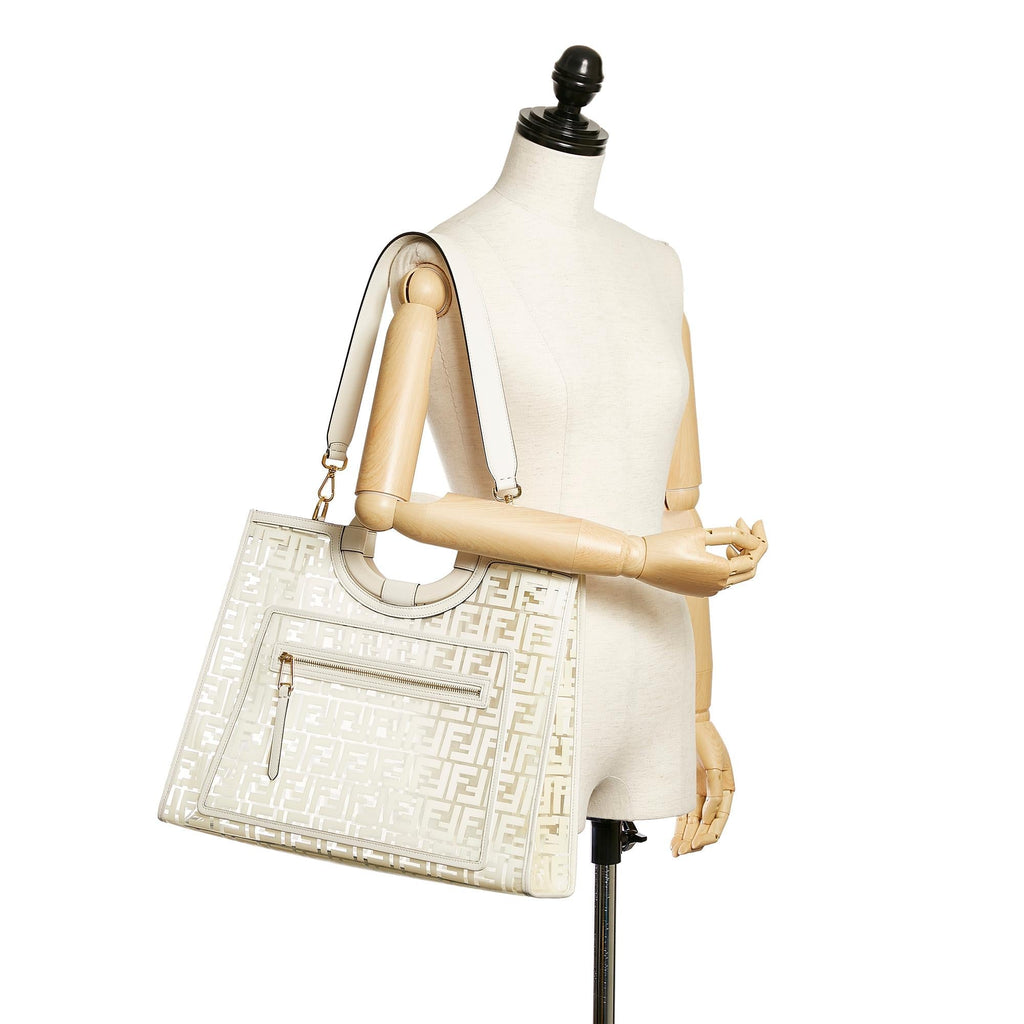 Fendi Zucca Runaway Shopper Satchel (SHG-29776)