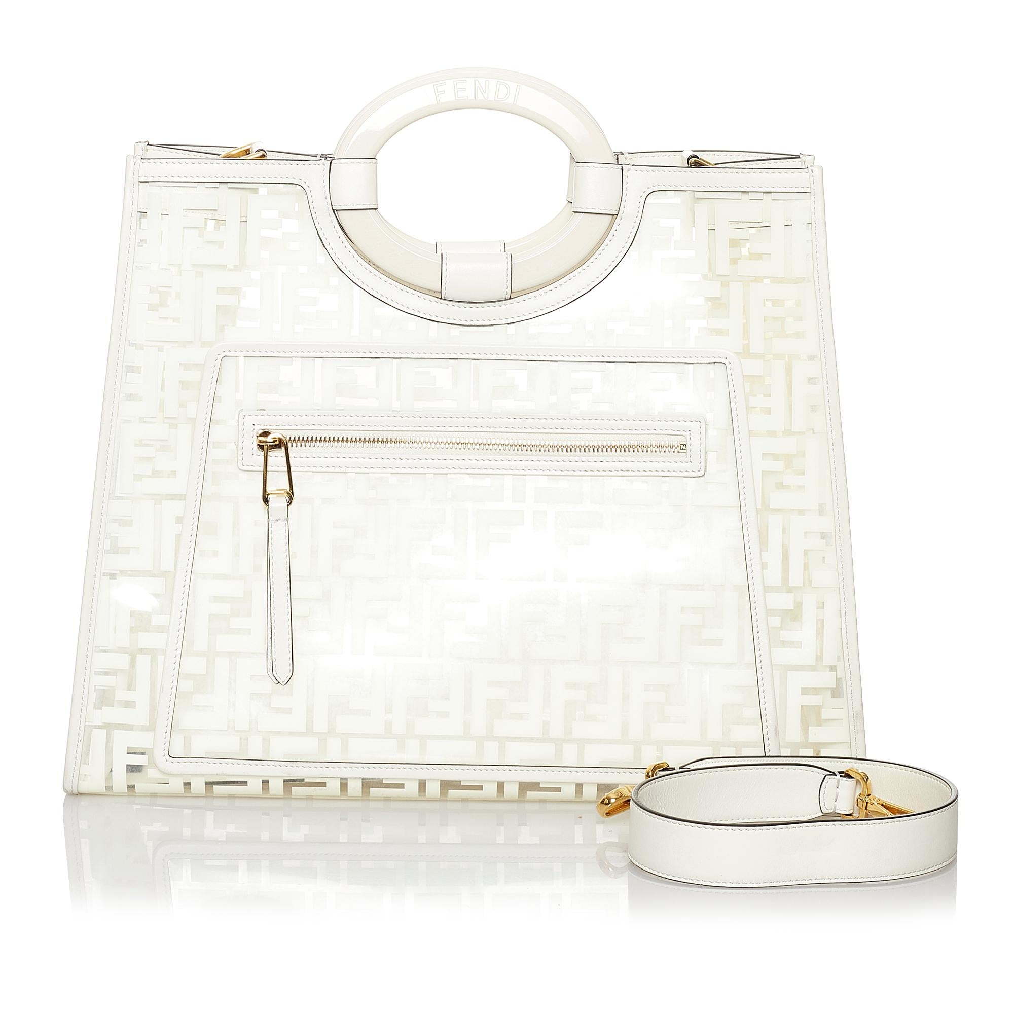 Fendi Zucca Runaway Shopper Satchel (SHG-29776)