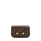 Fendi Zucca Spalmati Nano Baguette Charm Crossbody Bag (SHF-rpZREp)