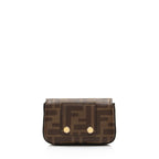 Fendi Zucca Spalmati Nano Baguette Charm Crossbody Bag (SHF-rpZREp)