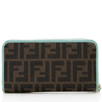 Fendi Zucca Spalmati Zip Around Wallet (SHF-19772)