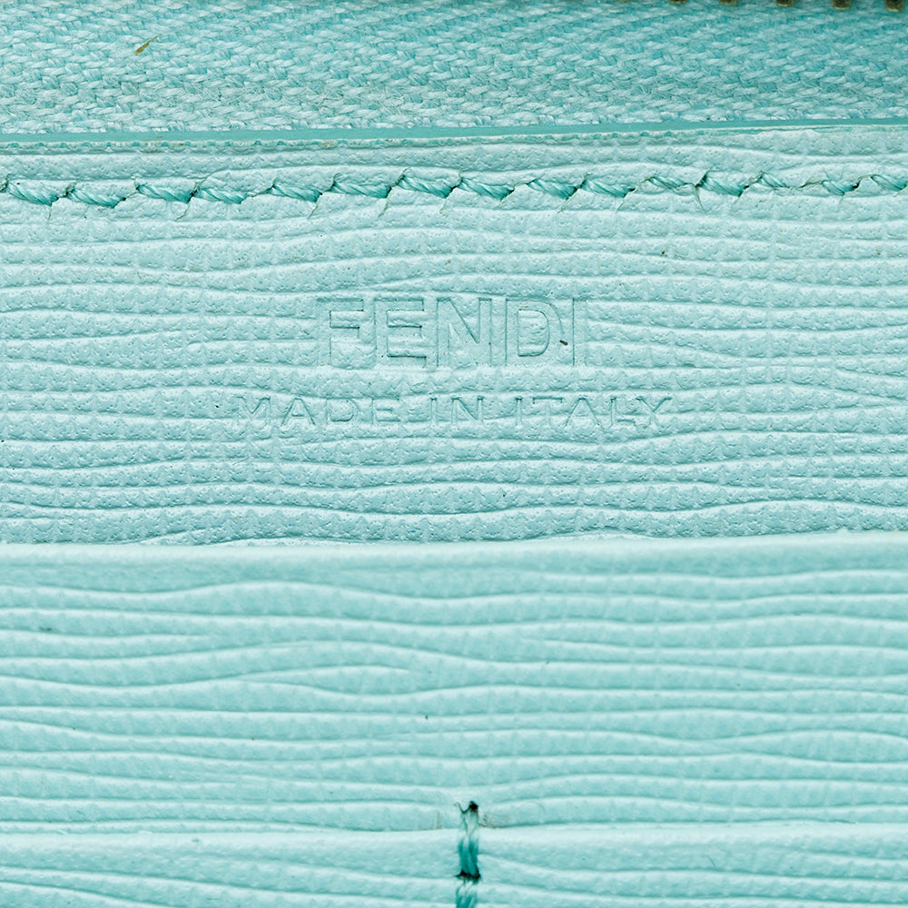 Fendi Zucca Spalmati Zip Around Wallet (SHF-19772)