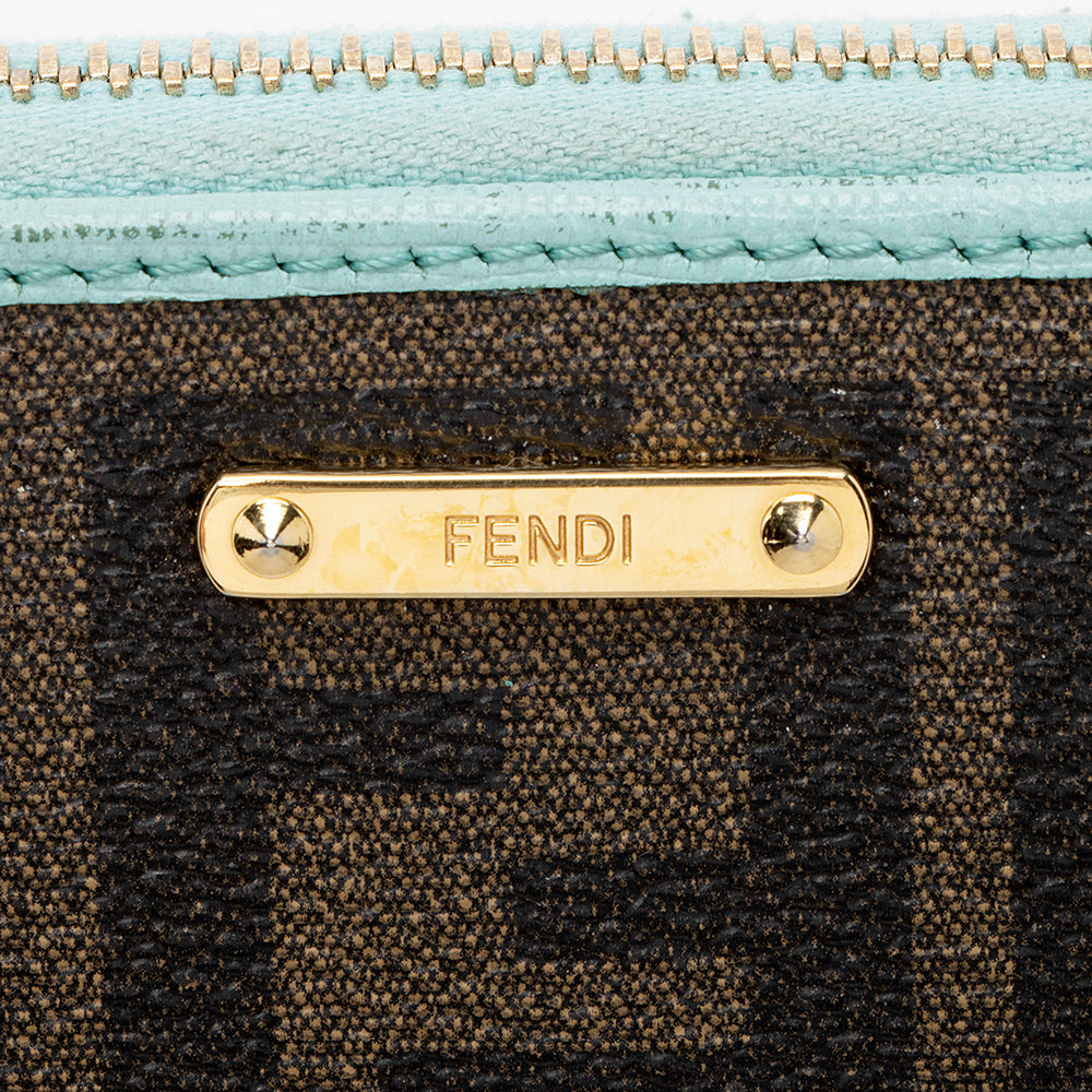 Fendi Zucca Spalmati Zip Around Wallet (SHF-19772)