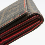 Fendi Zucca Spalmatti Trifold Wallet (SHF-12796)