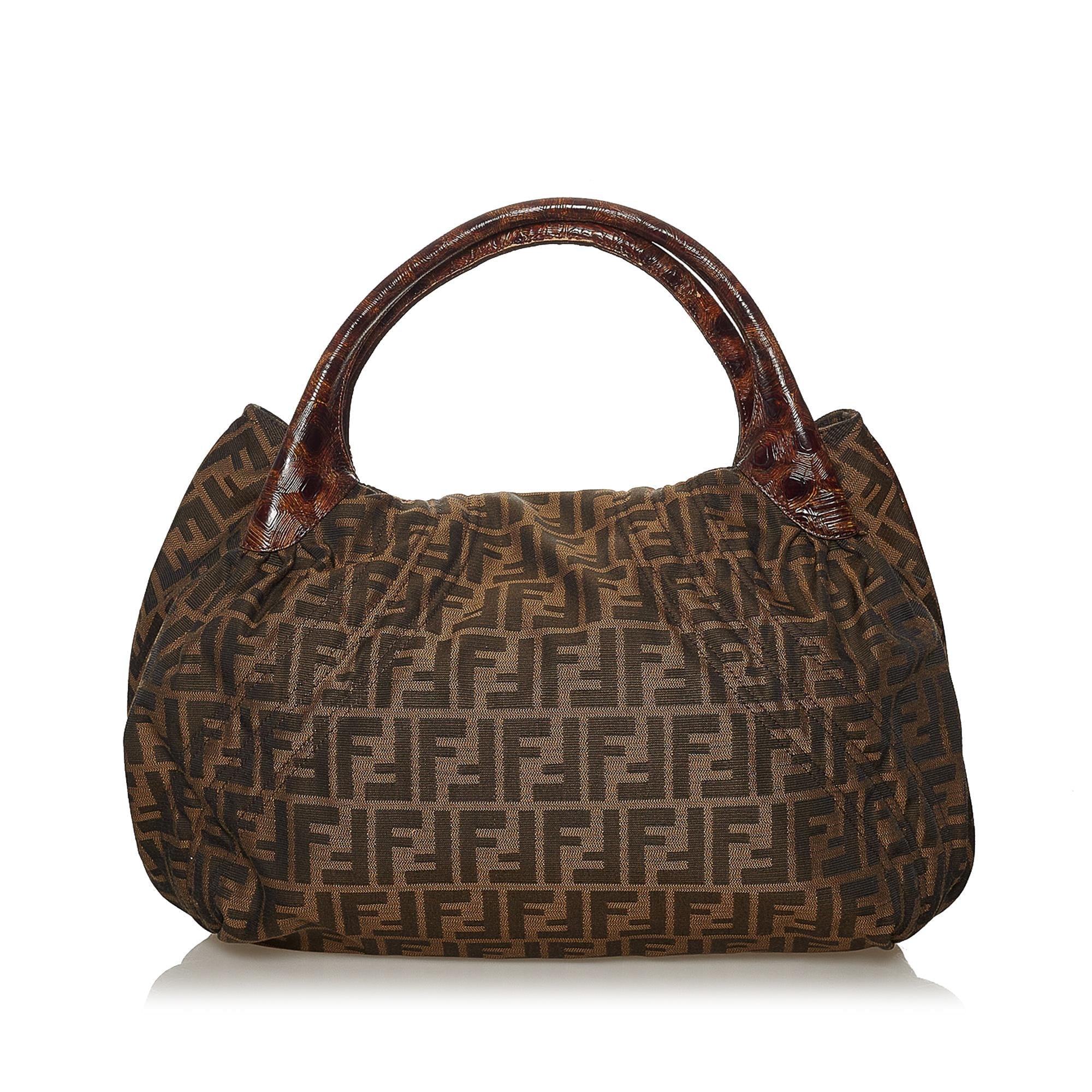 Fendi Zucca Spy Canvas Handbag (SHG-28363)