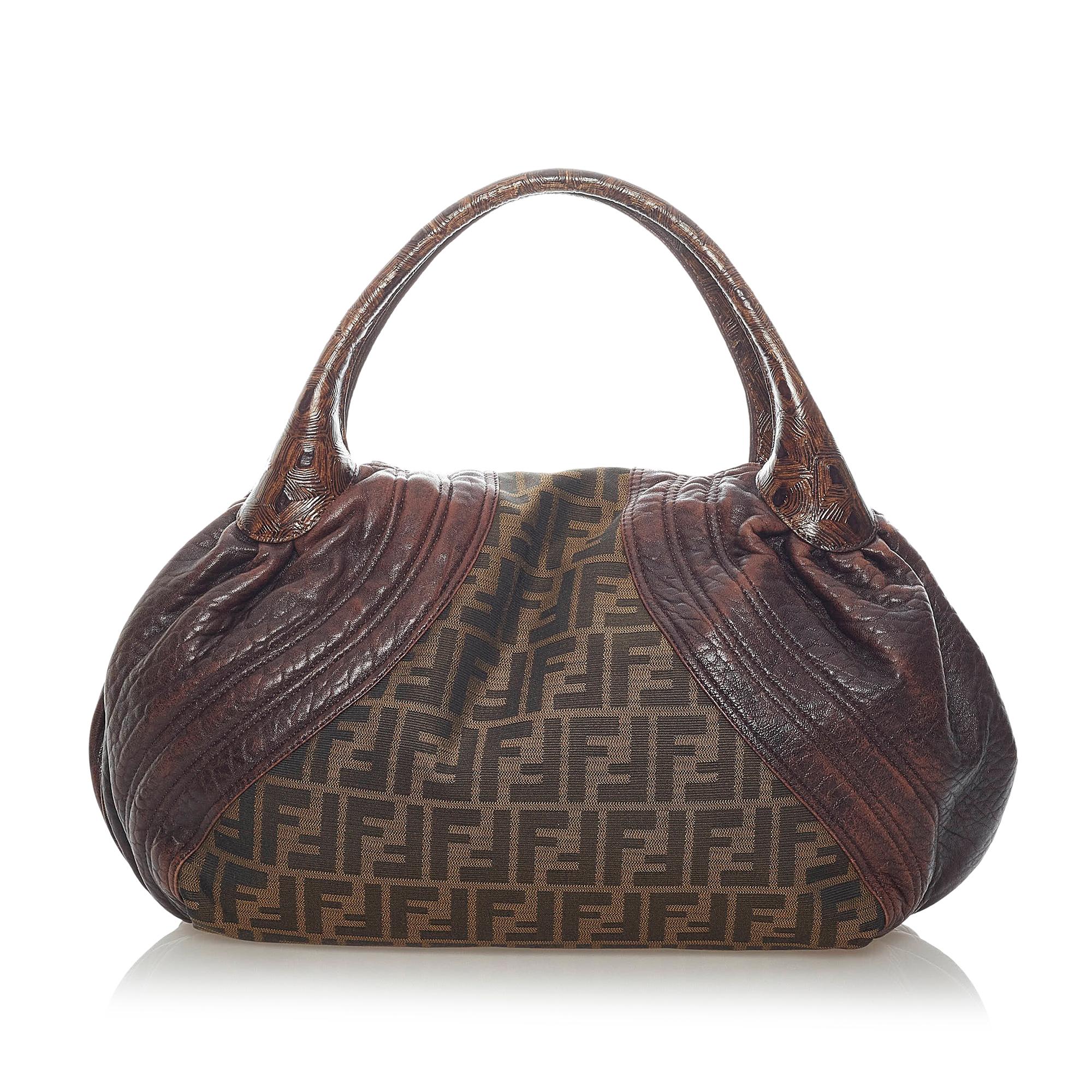 Fendi Zucca Spy Canvas Handbag (SHG-32929)