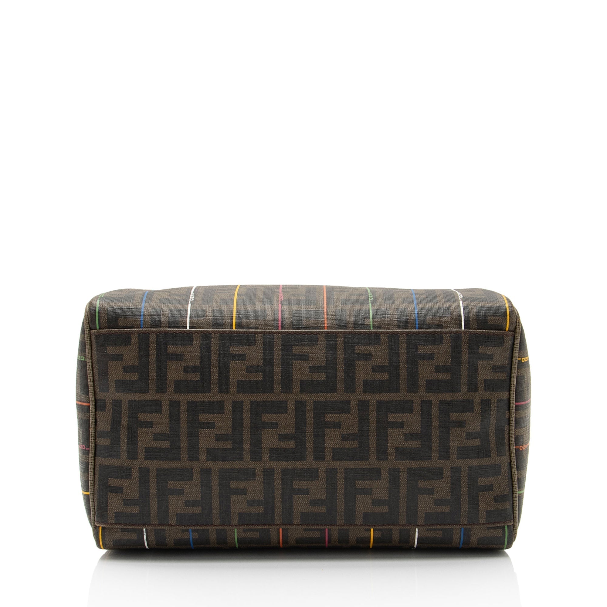 Fendi Zucca Striped Boston Bag (SHF-r1Jr6D)