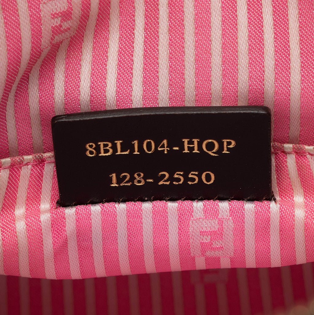 Fendi Zucca Striped Boston Bag (SHF-r1Jr6D)