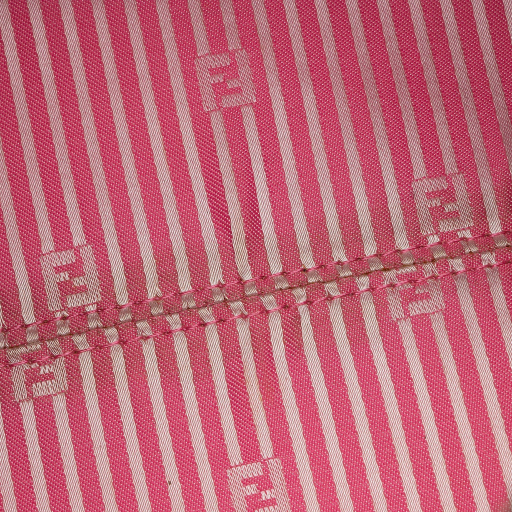 Fendi Zucca Striped Boston Bag (SHF-r1Jr6D)