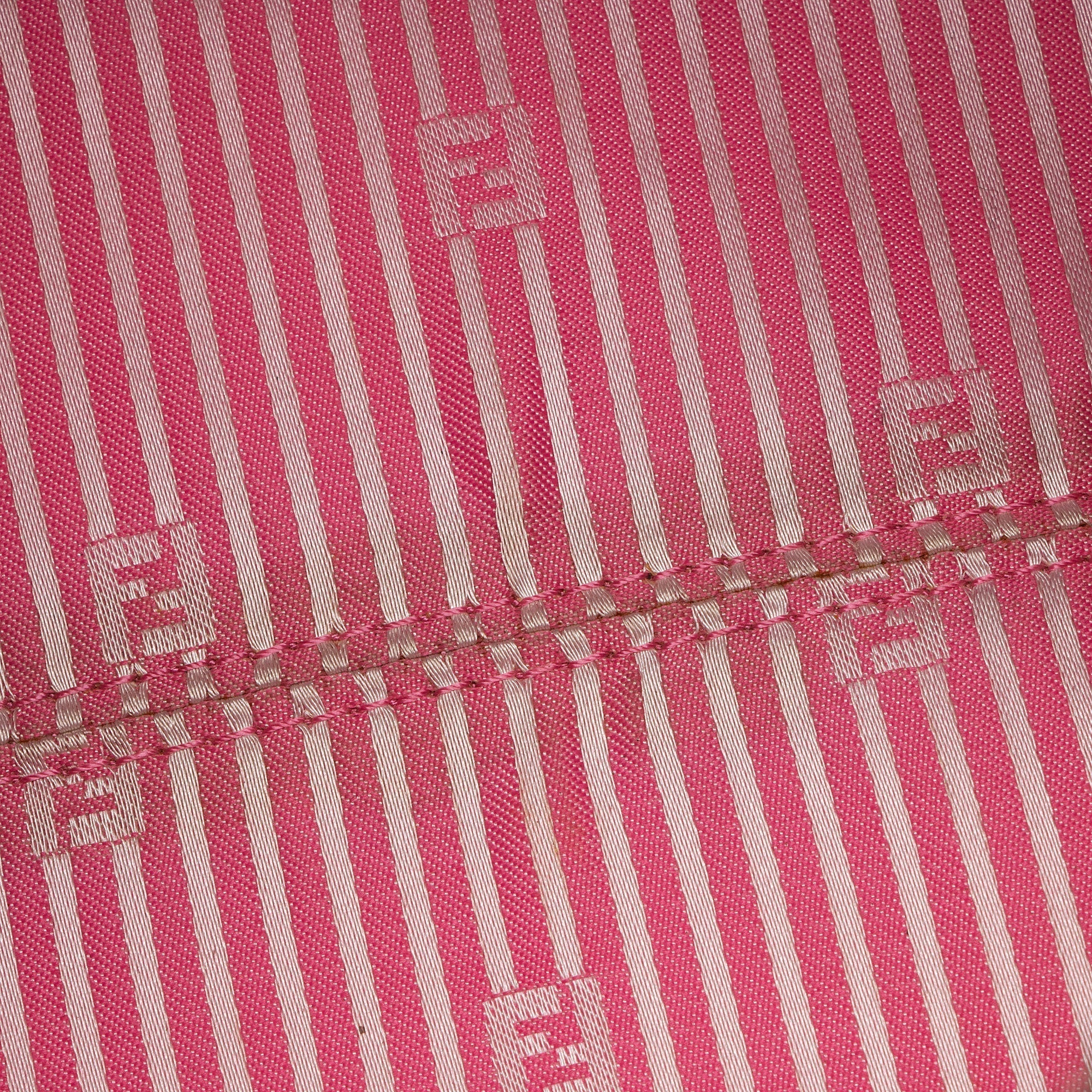 Fendi Zucca Striped Boston Bag (SHF-r1Jr6D)