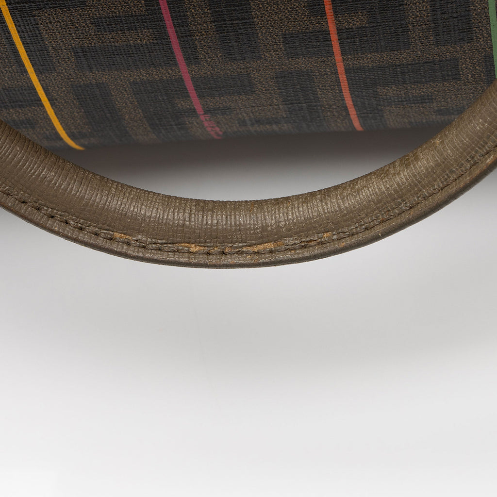 Fendi Zucca Striped Boston Bag (SHF-r1Jr6D)