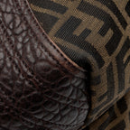 Fendi Zucca Tortuga Leather Spy Satchel (SHF-ls4Vha)