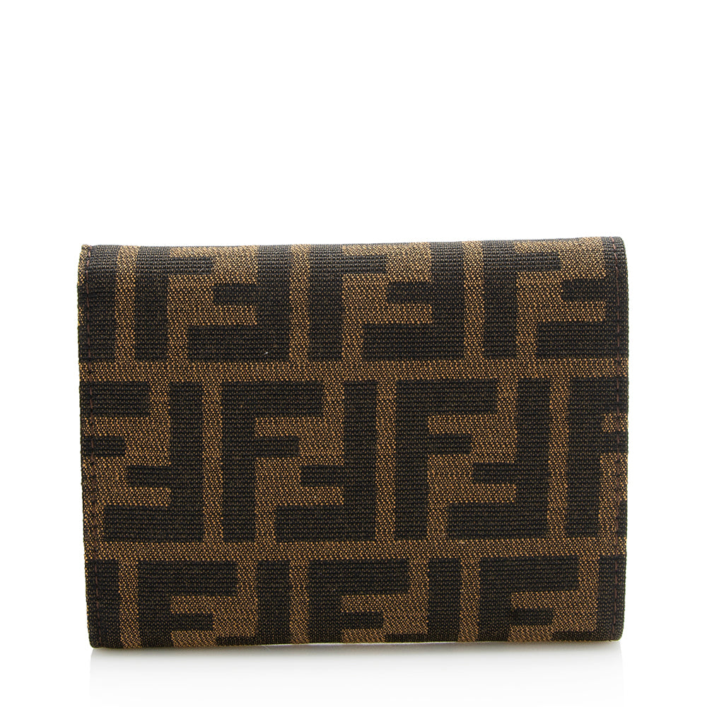 Fendi Zucca Trifold Compact Wallet - FINAL SALE (SHF-12797)