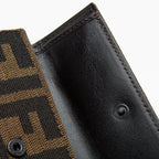 Fendi Zucca Trifold Compact Wallet - FINAL SALE (SHF-12797)